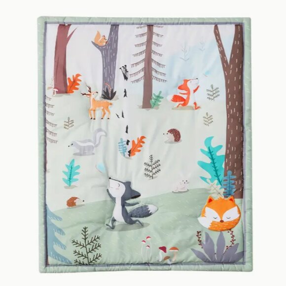 Woodlands Baby Crib Set, Baby Bedding, Gender Neutral Baby Bedding, Nursery - Picture 2 of 3